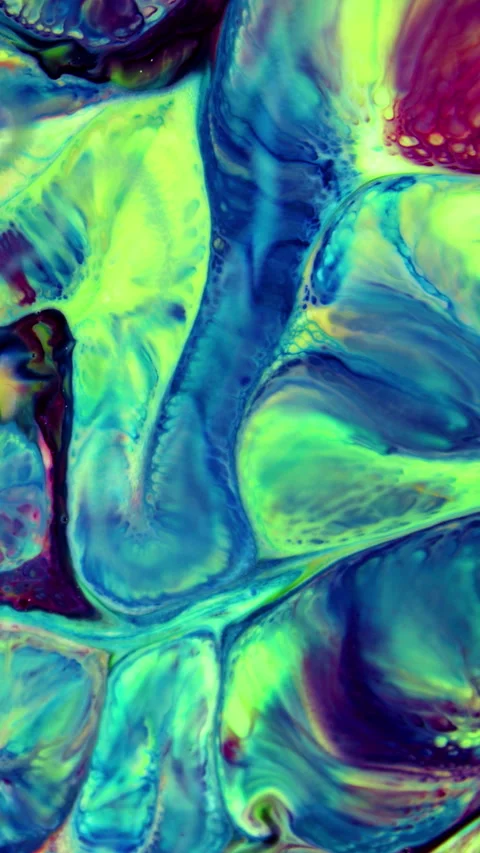 Vertical Vivid Colored Fluid Art Movement Background 221 Stock Footage 268513857