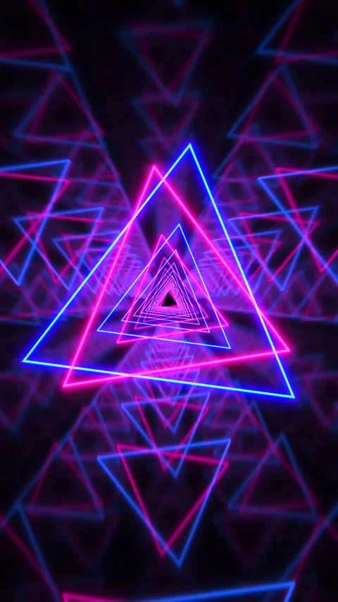 Vertical VJ Loop Neon Cyber Room Cyan and Magenta 20 second Slow Motion Stock-Footage 321551061