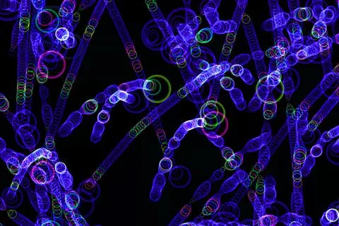 Vertical vortex cylinder color tornado CG background wallpaper イラスト素材