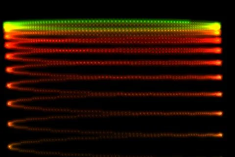 Vertical vortex cylinder color tornado CG background wallpaper Illustrazione stock