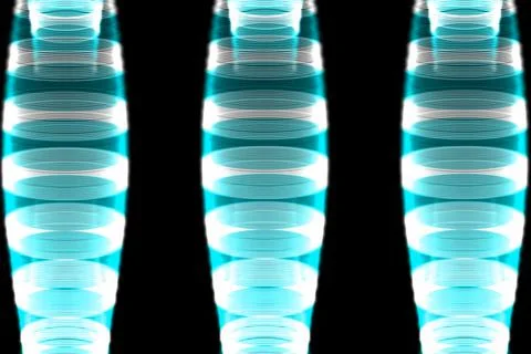 Vertical vortex cylinder color tornado CG background wallpaper Illustrazione stock