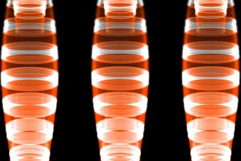 Vertical vortex cylinder color tornado CG background wallpaper Illustrazione stock