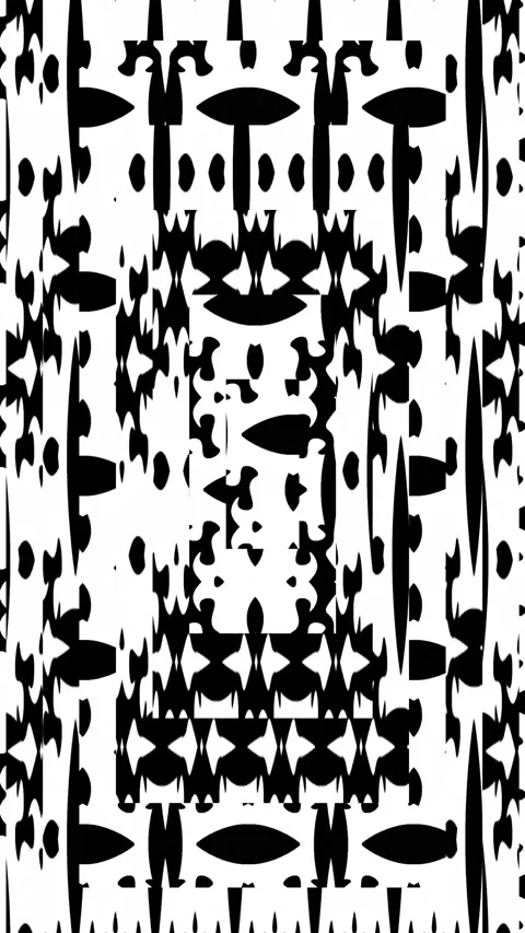 Vertical wallpaper. Black and white shapes. 스톡 동영상 333865189