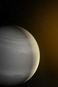 Vertical wallpaper of planet in space. Outer dark space wallpaper. Surface of Stock Illustration