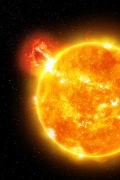 Vertical wallpaper of planet in space. Outer dark space wallpaper. Surface of Stock Photos