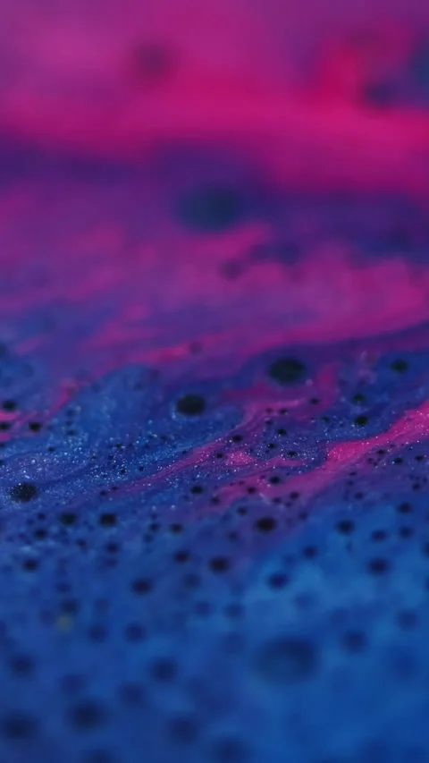 Vertical water sparkling circle ink oil chemical Video stock 330094111