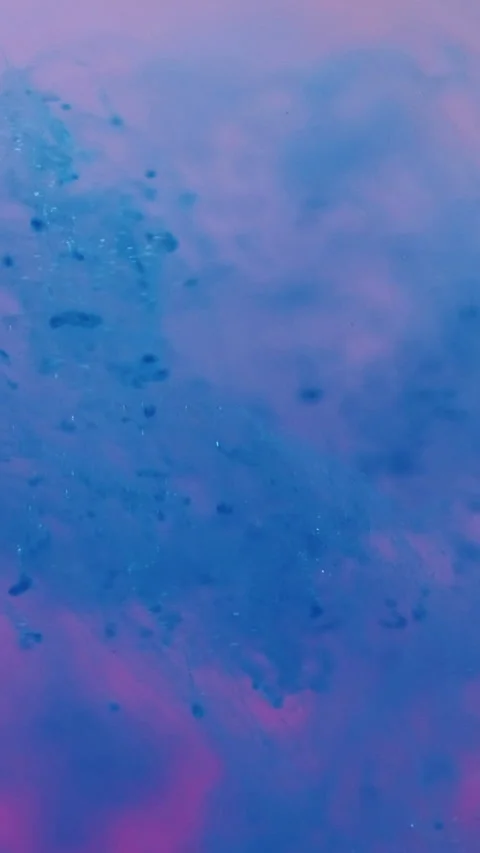 Vertical water splash paint abstract fluid flows Stock Footage 313989565