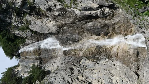 Vertical waterfall Stock Footage 93888536
