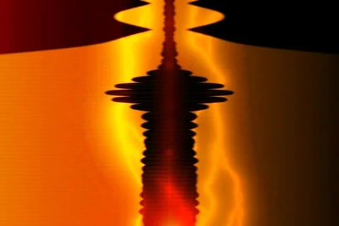 Vertical Waveform Stock Footage 135898