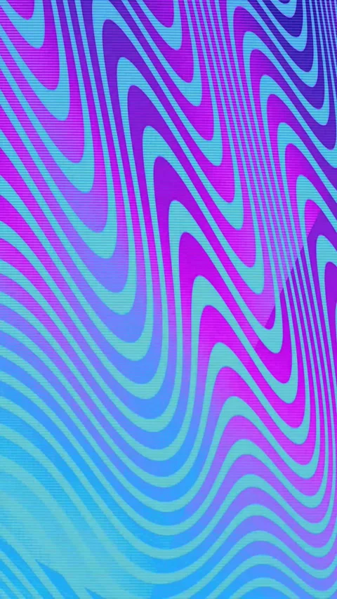 A vertical waveform waves moving pulsing psychedelic contrast colorful motion Video stock 260129667
