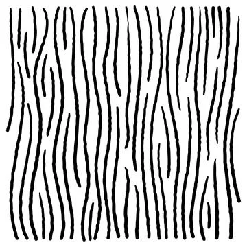 Vertical wavy line texture in seamless hand drawn contour style Stock Illustration