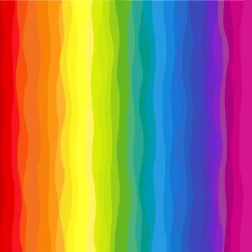 Vertical wavy rainbow background Stock Illustration