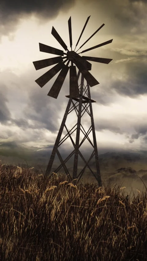 Vertical Weather Vane Down on the Farm 4k Stock Footage 273910365