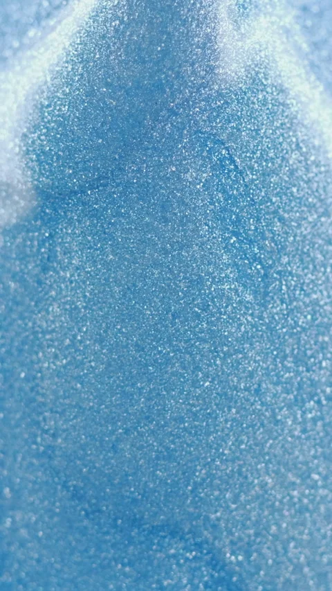 Vertical Wet glitter texture metallic ink flow blue fluid Stock-Footage 271049810