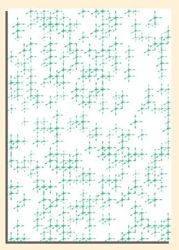 Vertical white abstract background with Green geometric structure, cover, t.. Illustrazione stock