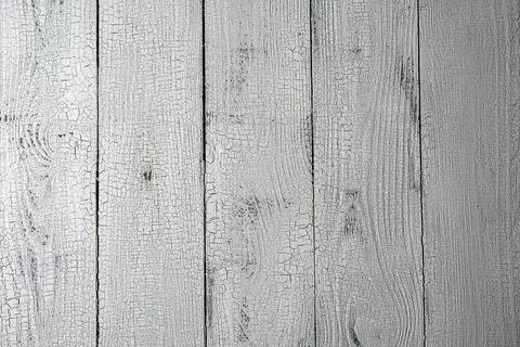 Vertical white aged wooden planks Stock Photos