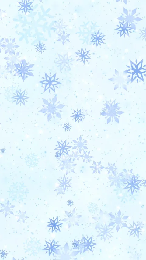 Vertical White Blue Snowflakes Winter Loop 10s Stock Footage 319626699