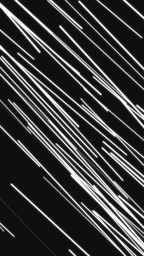 Vertical white diagonal speedlines moving northeast on black background Stock Footage 340134050