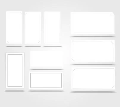 Vertical white frame paper background with drop graphic vector eps10 Stock Illustration