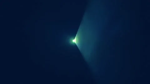 Vertical white ray scans space to build a three-dimensional model of the area  Stock Footage 303171107