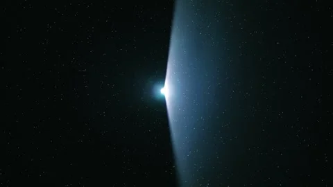 Vertical white ray scans space to build a three-dimensional model of the area Stock Footage 330898644