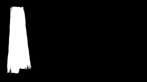 Vertical white strokes of paint brush Stock Footage 112006426