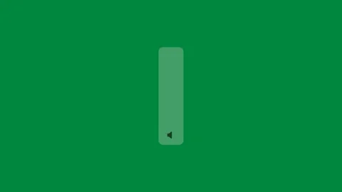 Vertical white volume sliders adjusting on a green screen background. 4K Vídeos de archivo 343265710