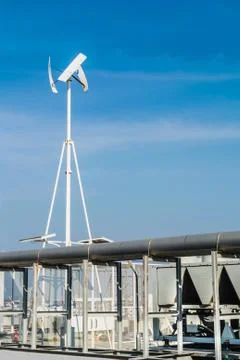 Vertical wind turbine Stock-Fotos