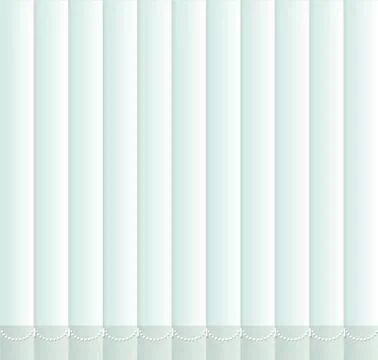 Vertical window blind. vector white office interior blackout shade. Stock Illustration
