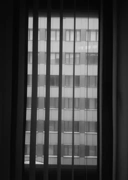 Vertical windows blinds background Stock Photos