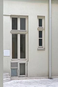 Vertical windows exterior Stock Photos