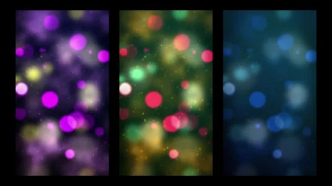 Vertical Winter Holiday Bokeh BackGround Stock After Effects