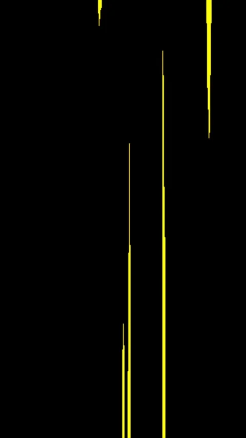 Vertical Yellow Anime Speed Lines Background Effect, vertical format Stock Footage 340134665