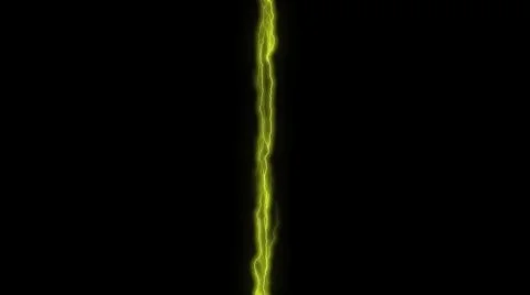 Vertical yellow lightning bolt that divides the screen into two Stock Illustration