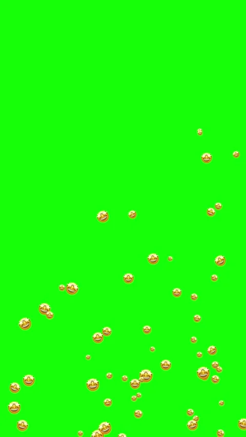 Vertical your recording with graphic elements on a green screen with WOW emoj Stock Footage 304054603