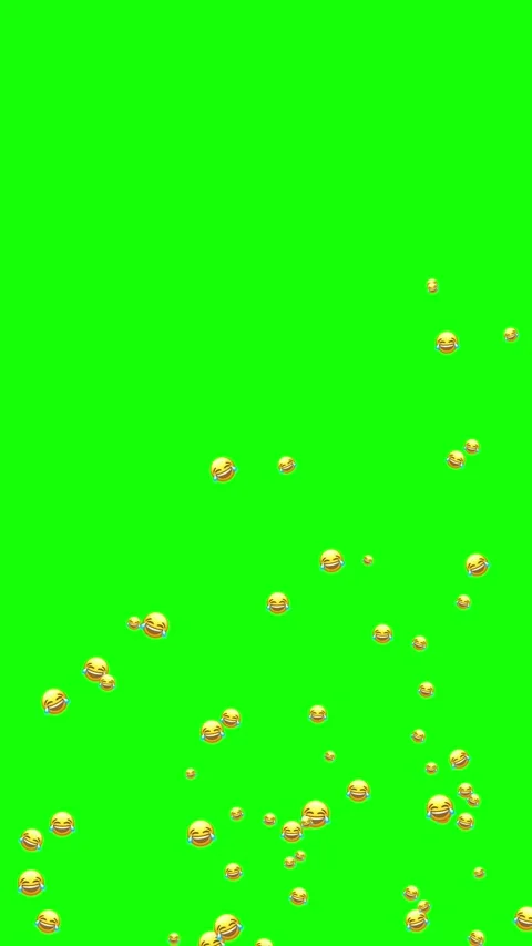 Vertical your recording with graphic elements on a green screen with laugh .. Stock Footage 304054868