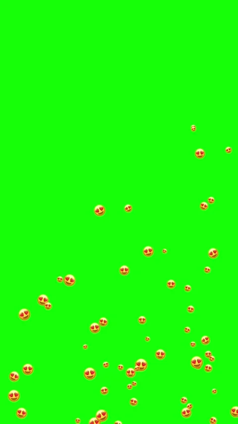 Vertical your recording with graphic elements on a green screen with love e.. Stock Footage 304055742