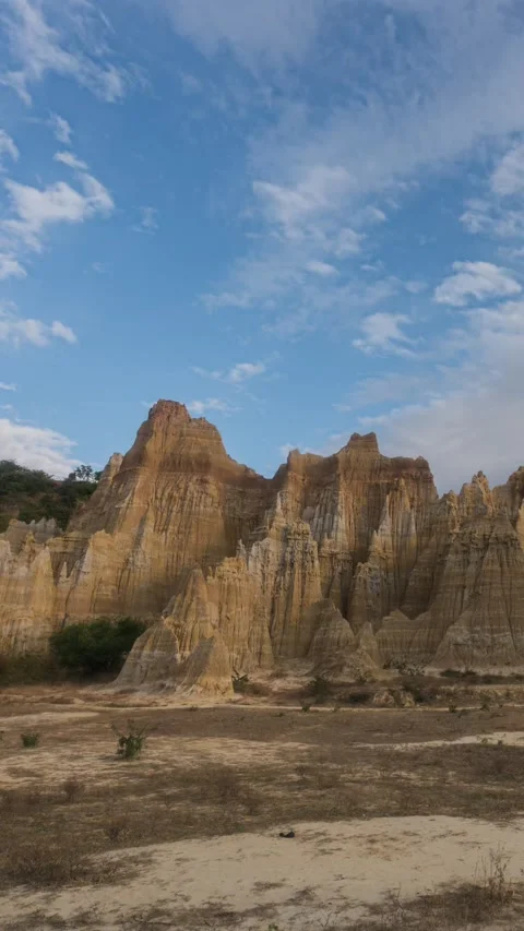 Vertical Yunnan Earth Forest Clouds Flow Nature Motion Timelapse Stock Footage 327673267