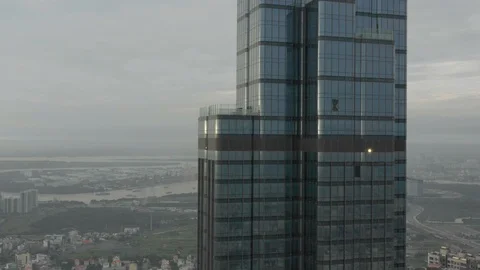 Vertical up zoom out of the skyscraper Stock Footage 101967544