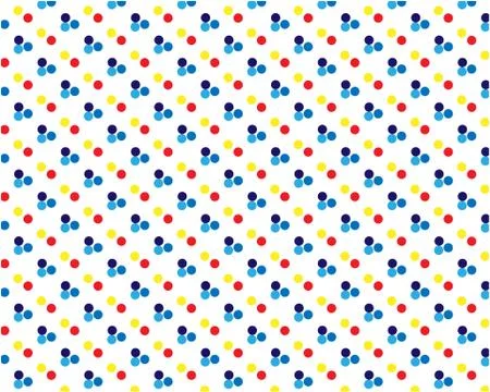 Vertically blue red dotted pattern repeating the wrong polka dot Stock Illustration