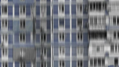 Vertically blurred wall of building in motion. Stock Footage 275544417