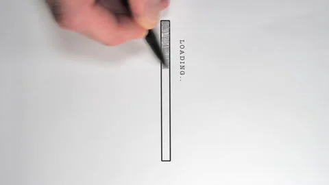A vertically oriented animated concept idea of the status bar Stock Footage 146225061