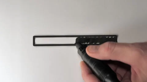 The vertically oriented animated concept idea of the black progress bar. Stock Footage 253601594