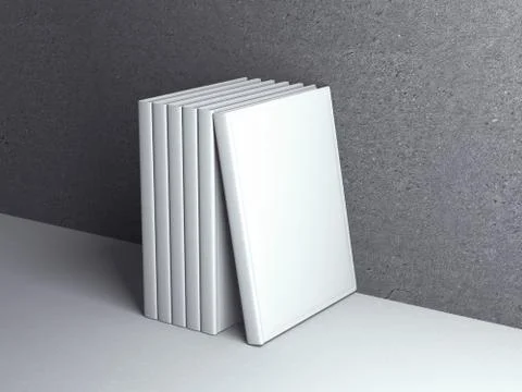 Vertically standing template books Stockillustratie