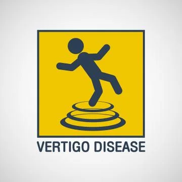 Vertigo disease logo vector icon design Stock Illustration