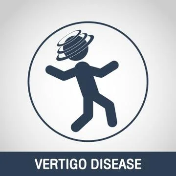 Vertigo disease logo vector icon design Stock Illustration