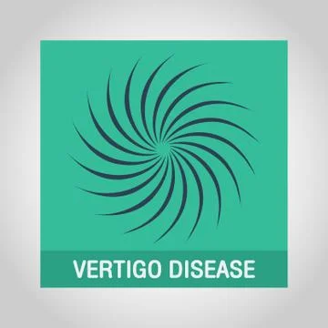 Vertigo disease logo vector icon design Stock Illustration
