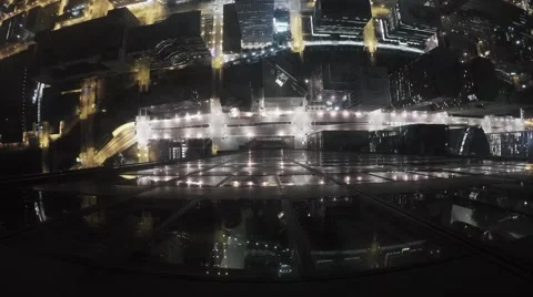 Vertigo inducing Timelapse from Willis Tower - Chicago Stock Footage