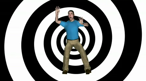 Vertigo Man Loopable HD1080 Stockbeeldmateriaal 454870