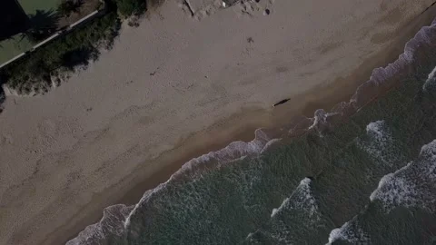 Vertigo over a sandy beach Stock Footage 167204324